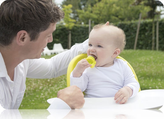 Kidsme Πιπίλα Φαγητού Μωβ "Feeder" από Σιλικόνη για 4+ μηνών 4τμχ