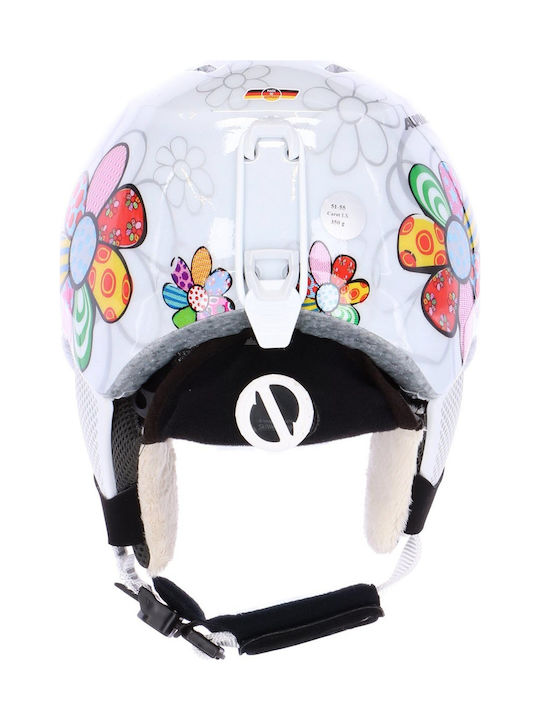 Alpina Carat LX Kinder Ski & Snowboard Helm Patchwork Flower