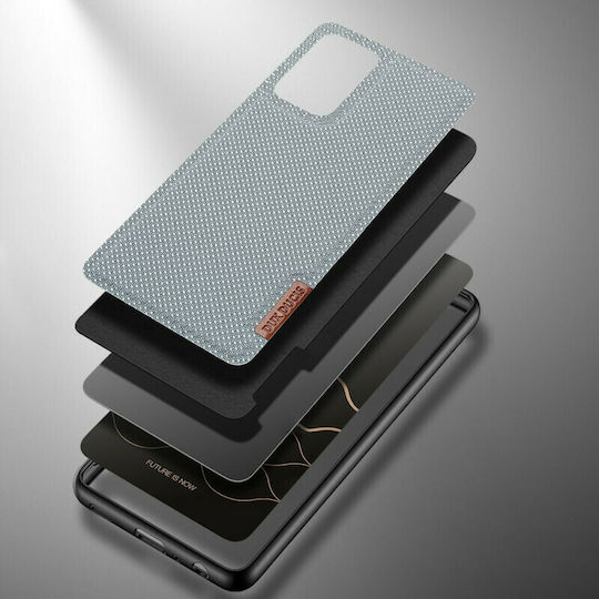 Dux Ducis Fino Back Cover Silicone / Fabric Blue (Galaxy A72)