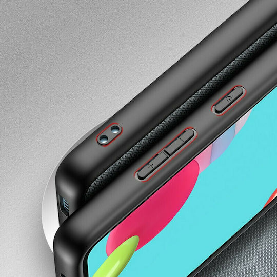 Dux Ducis Fino Back Cover Silicone / Fabric Blue (Galaxy A72)