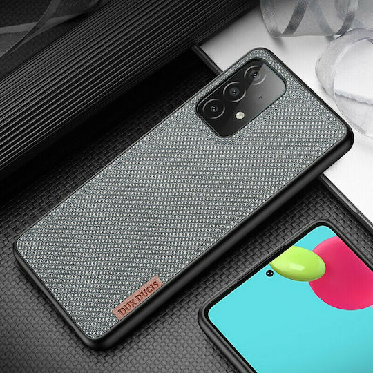 Dux Ducis Fino Back Cover Silicone / Fabric Blue (Galaxy A72)