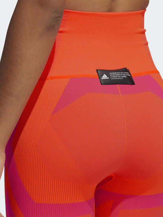 Formotion Sculpt Two Tone Training Γυναικείο Μακρύ Κολάν Σύσφιξης Ψηλόμεσο Κόκκινο