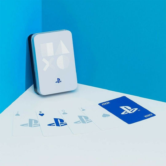 Paladone Playstation PS5 Συλλεκτική Τράπουλα Πλαστικοποιημένη Μπλε σε Πλαστικό Κουτί