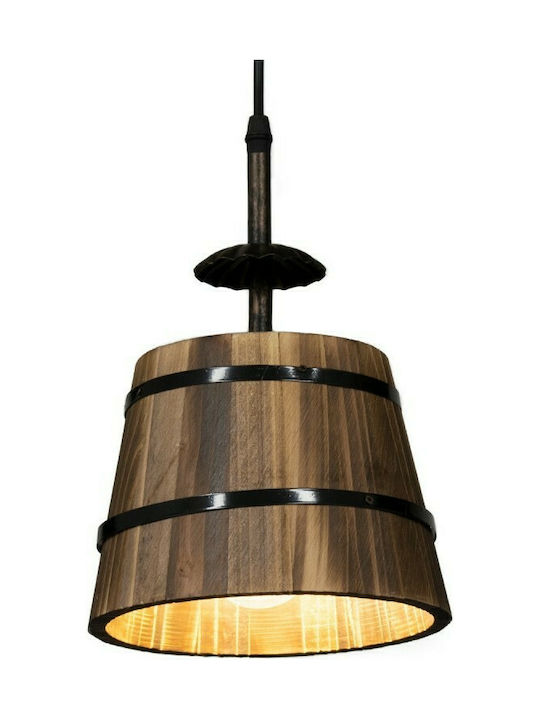 GloboStar Cebu Pendant Light Brown with Socket E27 40x35x210cm