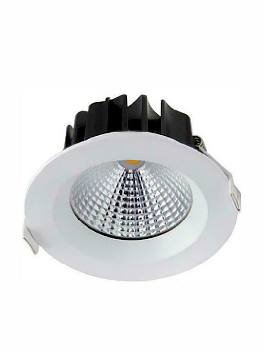 Geyer Round Recessed LED Panel 45W with Natural White Light 22.5x22.5cm