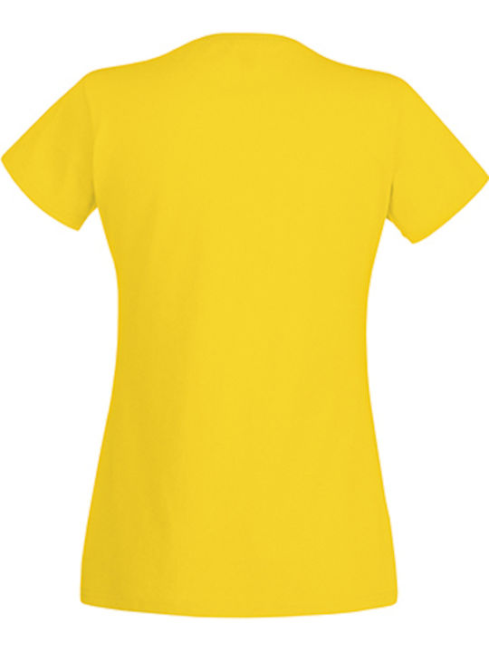 Fruit of the Loom Ladies Original T Women's Short Sleeve Promotional T-Shirt Yellow