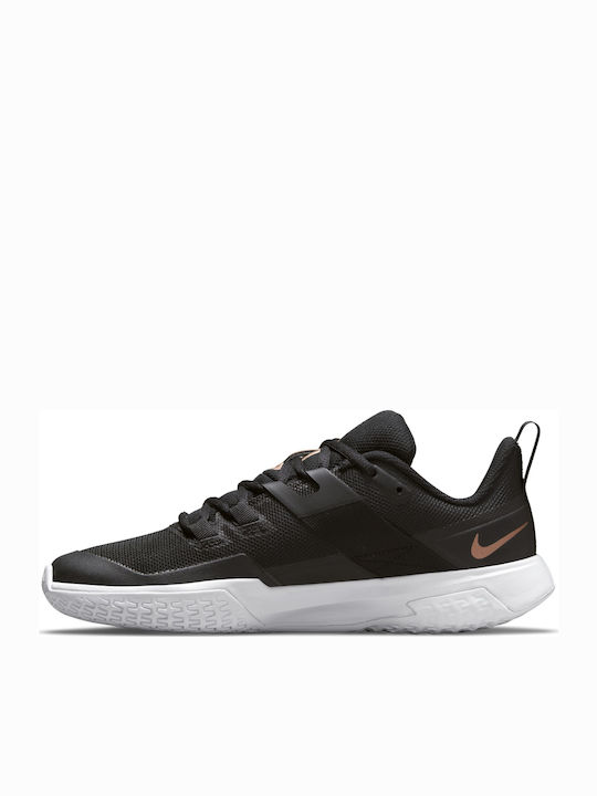 Nike Court Vapor Lite Women's Tennis Shoes for Hard Courts Black / Mtlc Red Bronze / White