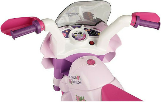 Kids Motorbike Inspired Flower Princess Electric 6 Volt Pink