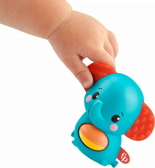 Fisher Price Κουδουνίστρα Ζωάκι Ελεφαντάκι για 6+ Μηνών