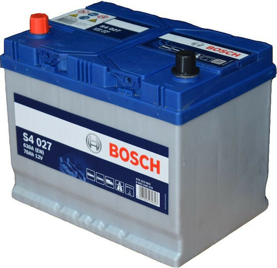 Bosch Car Battery S4027 with 70Ah Capacity and 630A CCA