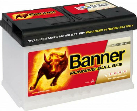 Banner Batterie Auto Running Bull 57011 mit Kapazität 70Ah und CCA 660A Start/Stopp