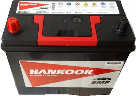 Hankook Batterie Auto MF50B24R mit Kapazität 45Ah und CCA 400A