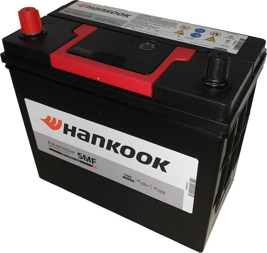 Hankook Batterie Auto MF50B24R mit Kapazität 45Ah und CCA 400A