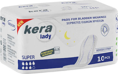 Kera Lady Super Women's Incontinence Pad Heavy Flow 7 Drops 10pcs