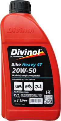 Divinol Bike Heavy 4T Motorcycle Oil for Four-Stroke Engines 20W-50 1lt