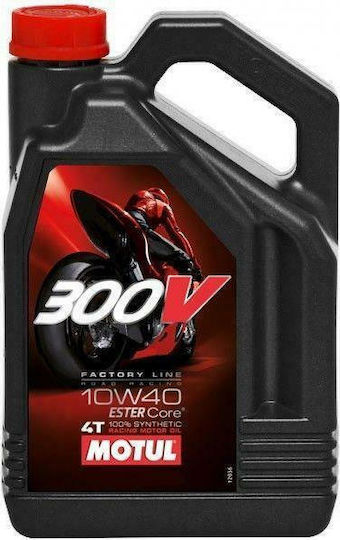 Motul 300V Factory Line 4T 5W-40 Συνθετικό Λάδι Μοτοσυκλέτας για Τετράχρονους Κινητήρες 4lt