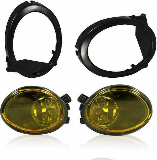 Rotund Faruri antipană Auto BMW Magazin online / Seria 5 cu Galben Iluminare 2buc