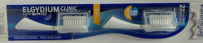 Elgydium Clinic Hybrid 15/100 Soft Ανταλλακτικές Κεφαλές για Ηλεκτρική Οδοντόβουρτσα 2τμχ