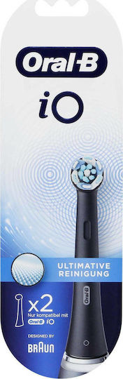 Oral-B iO Ultimate Clean Electric Toothbrush Replacement Heads Black Black 319832 2pcs