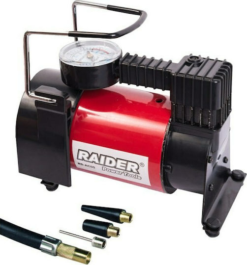 Raider Τρόμπα Αυτοκινήτου Mini 140PSI με Καλώδιο Αναπτήρα 12V