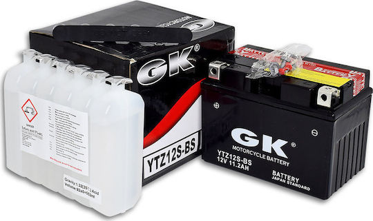 GK Затворен тип Мотоциклетна батерия YTZ12-S с капацитет 11Ах