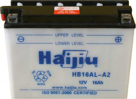 HaiJiu Inchis Baterie Motocicleta YB16AL-A2 cu Capacitatea 16Ah