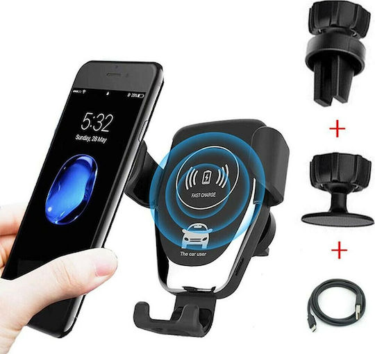 Remax Βάση Κινητού Αυτοκινήτου Magnetic Vent Mount & Wireless Charging με Μαγνήτη και Ασύρματη Φόρτιση