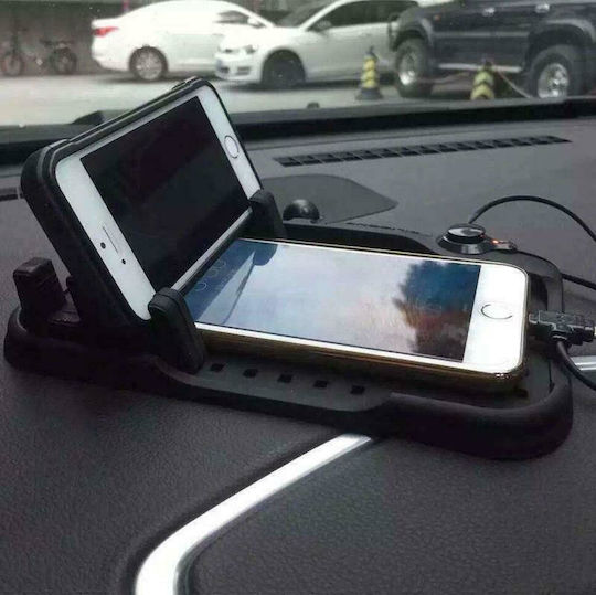 Βάση Κινητού Αυτοκινήτου Universal Holder & Charger με Αντιολισθητική Επιφάνεια