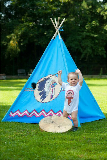 Ecotoys Cort pentru Copii Indian Albastru deschis