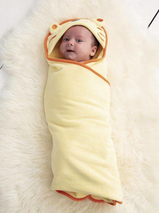 Grobag Căpușă-Bebeluș Cu glugă Groswaddledry Galben
