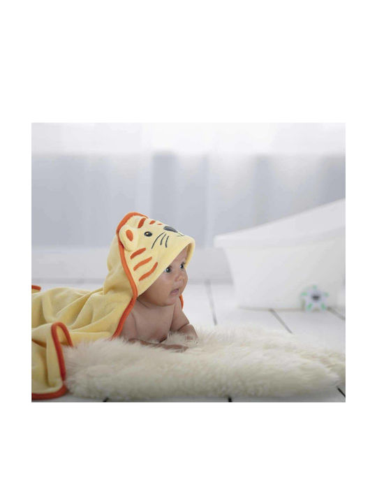 Grobag Căpușă-Bebeluș Cu glugă Groswaddledry Galben