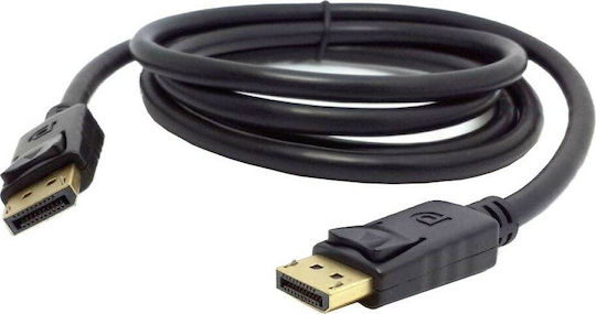Cable DisplayPort male - DisplayPort male 3m Μαύρο (18271)