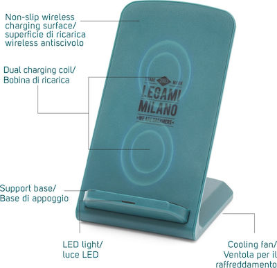 Legami Milano Încărcător Wireless (Qi Pad) 10W Verdeς (WCHAR0007)