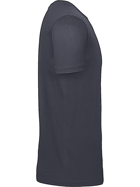 B&C E150 Ανδρικό Διαφημιστικό T-shirt Κοντομάνικο Light Navy