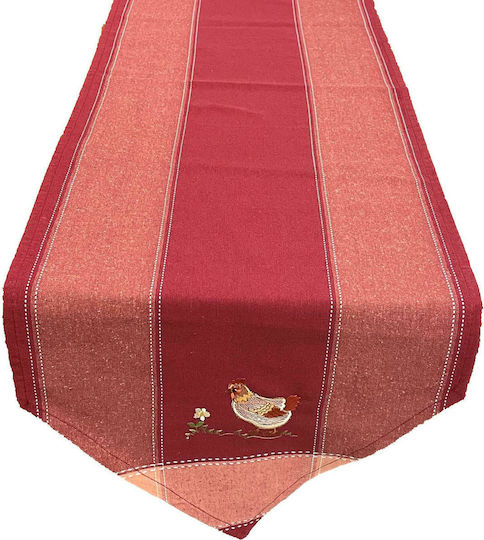 Linea Home Chicken Easter Tablecloth Fabric 145x45pcs