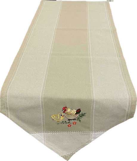 Linea Home Baby Chick Easter Tablecloth Fabric 145x45pcs