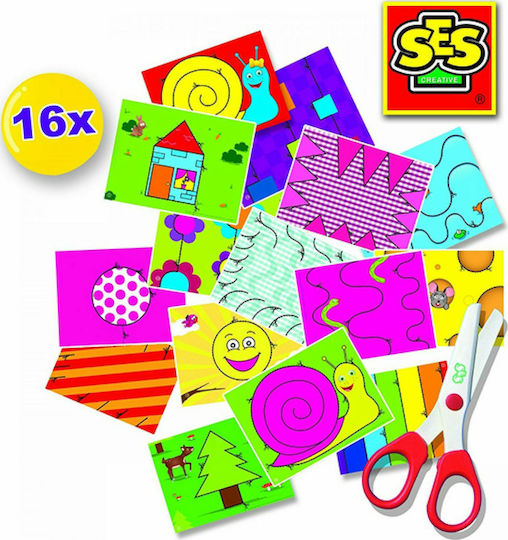 Ses Creative I Learn to Use Scissors Joc Educațional de Cunoștințe pentru 3-6 Ani