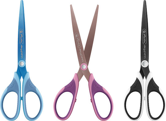 Herlitz my.pen Scissors 18cm with Metallic Blade White 1pcs