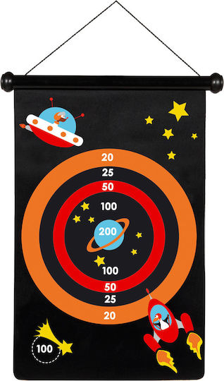 Scratch Europe Set mit Ziel & Darts Kinder Magnetisches Ziel 2 Seiten mit 6 Darts - Raketen Astronaut