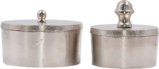 InTheBox Cutie Decorativă Metalic Boite Silver 14x14x10cm