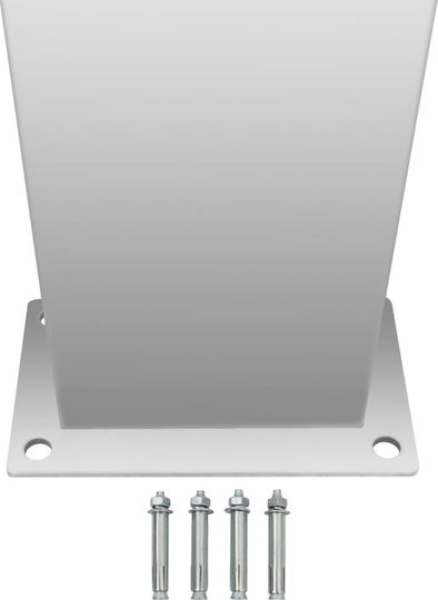 vidaXL Pool Shower 210x44x15cm Silver