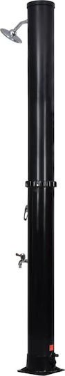 vidaXL Solar Pool Shower 220x16x16cm Black