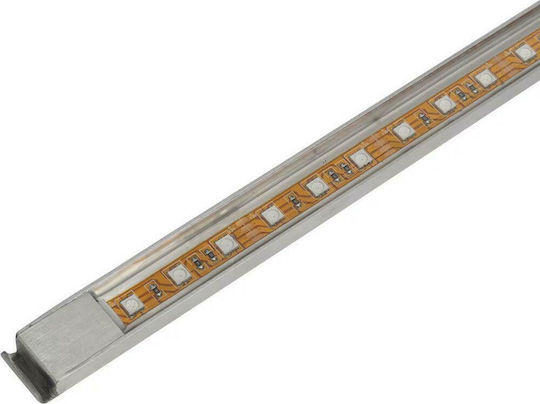vidaXL Pool Waterfall with LED Lighting made of Stainless Steel 8x90x11.5cm Silver