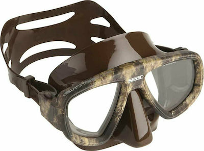 Seac Silicone Diving Mask Extreme Camo Brown