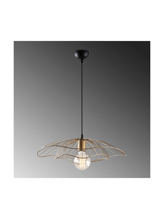 HomeMarkt Pendant Light Suspension for Socket E27 Gold