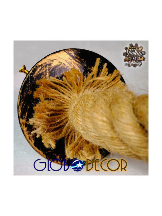 GloboStar Sadon Винтидж Осветително тяло За стена с фасунга E27 Кафяв 22x15см.