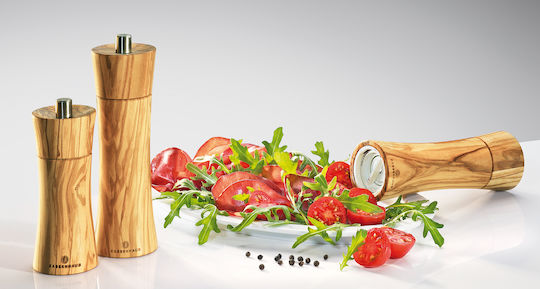 Zassenhaus Frankfurt Olive Wood Manual Wooden Pepper Mill 18cm Brown