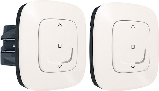 Legrand Valena Allure Netatmo Επιτοίχιος Διακόπτης Τοίχου Wi-Fi Ρολών Τριπλός με Πλαίσιο Εκρού