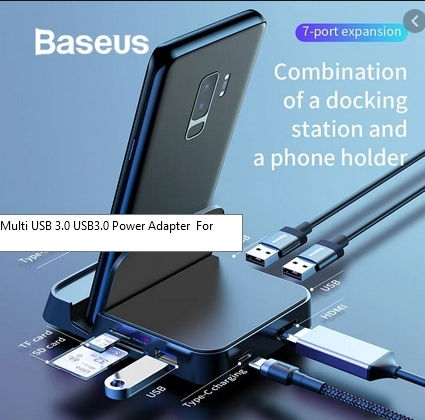 Baseus Hub Mate σε Μαύρο χρώμα