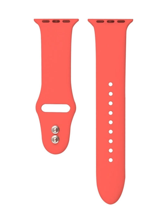 Crong Liquid Strap Silicone with Pin Coral (Apple Watch 38/40/41/42mm) CRG-40LQB-COR